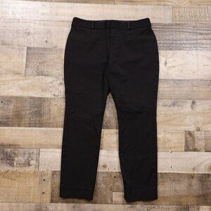 Banana Republic Sloan Slim-Fit Ankle Pants - Black, Size 6S (Short)